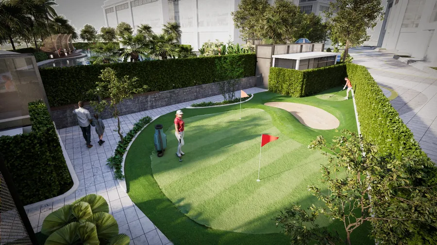 Sân golf mini trong nội khu Capital Square