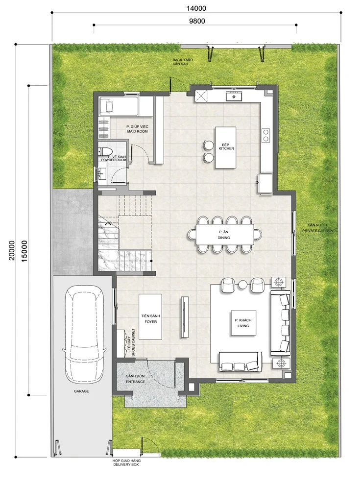 Tầng 1 - Park Villas · DL17 GLADIA BY THE WATER