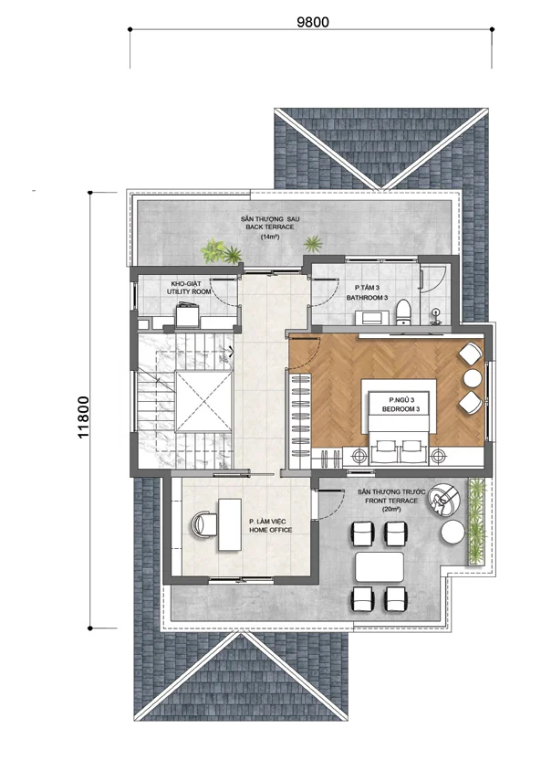 Tầng 2 - Park Villas · DL17 GLADIA BY THE WATER