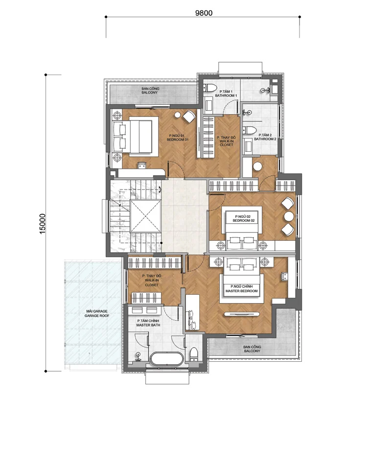 Tầng 3 - Park Villas · DL17 GLADIA BY THE WATER