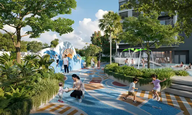 Sân chơi trẻ em concept Mây – Trời trong nội khu Gladia Heights