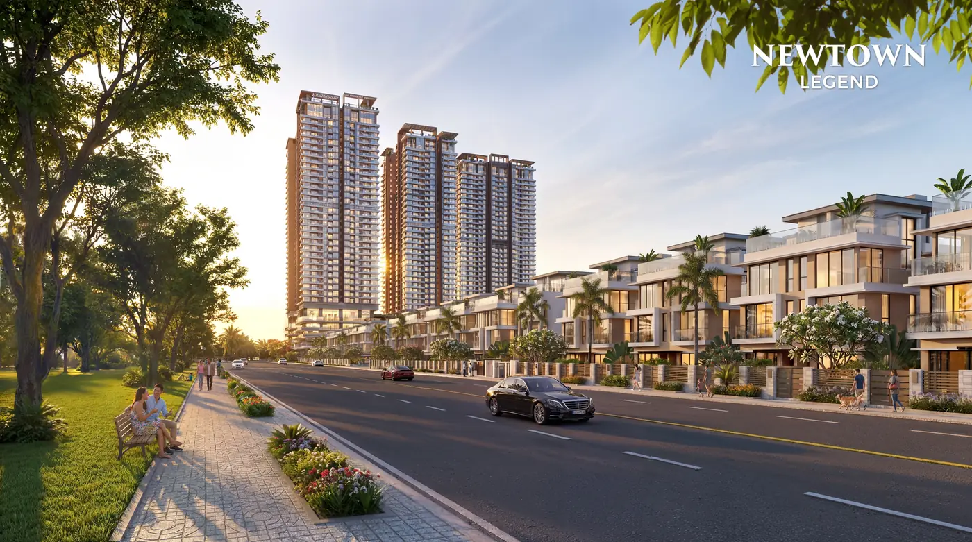 Phối cảnh dãy biệt thự Legacy Street trên đường Nam Kỳ Khởi Nghĩa lúc hoàng hôn (ảnh minh họa)