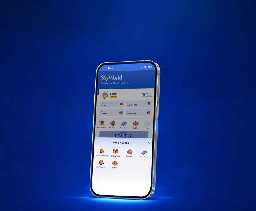 Ứng dụng cư dân SkyWorld Connect trên điện thoạI: đặt tiện ích, đăng ký khách, nhận hàng Parcel Locker