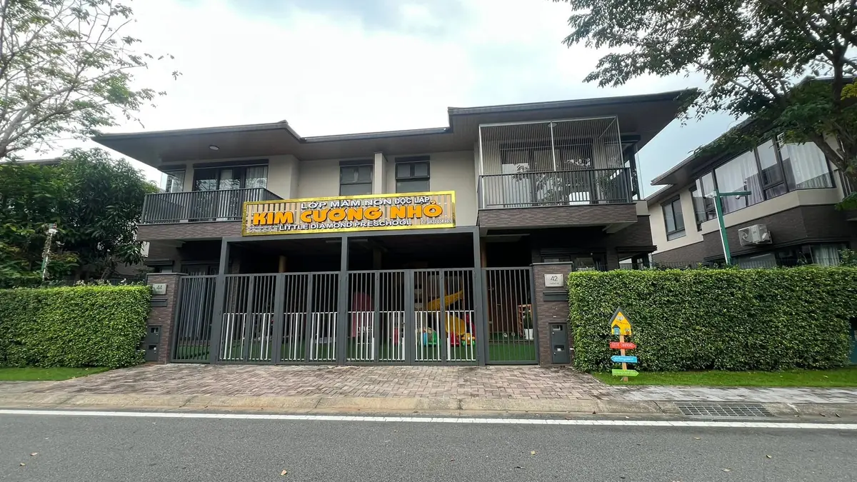 Lớp mầm non trong khu biệt thự đã có cư dân sinh sống tại Waterpoint