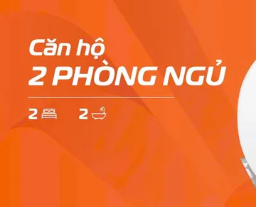 Nhà mẫu căn hộ 2PN The Aspira phong cách Contemporary: 2 phòng ngủ, 2 WC