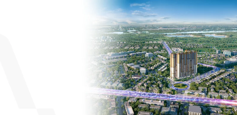 The Aspira giữa khu dân cư hiện hữu, tuyến Metro số 1 kéo dài chạy ngang theo quy hoạch