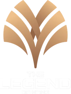 Logo The Legend Đà Nẵng bản dọc ở chân trang