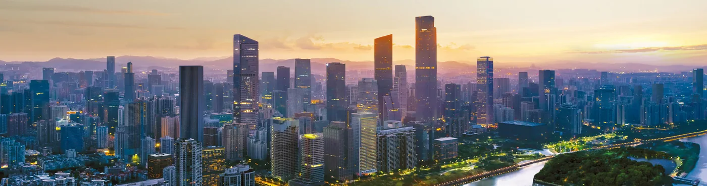 Toàn cảnh đô thị ven sông lúc hoàng hôn – hình ảnh nhà phát triển Masterise Homes trong brochure The Rivus (ảnh minh họa)