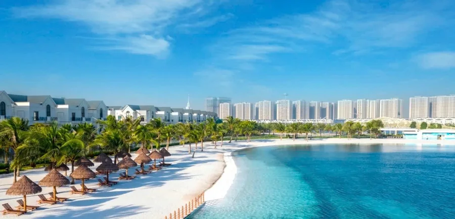 Biển hồ nhân tạo nước biển tự nhiên Paradise Lagoon tại Vinhomes Green Paradise