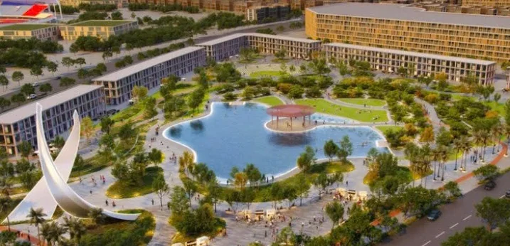 Quảng trường chào đón Welcome Park tại Vinhomes Green Paradise